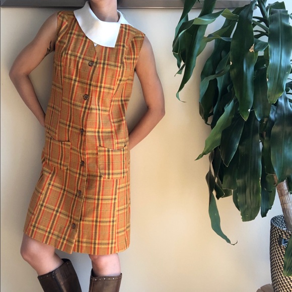 Vintage Dresses & Skirts - True Vintage 60s Button Jumper